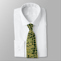 Cravate Motif Alligator