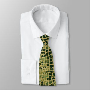 Cravate Motif Alligator