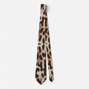 Cravate Motif animal Empreinte de léopard