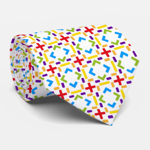 Cravate Motif arc-en-ciel motif graphique 