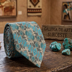 Cravate Motif artistique et couleurs du sud-ouest américai