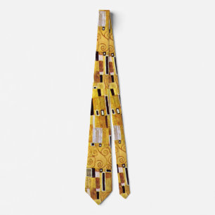 Cravate Motif baiser de Gustav Klimt, Art Nouveau