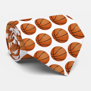 Cravate Motif Basketballs   Cadeaux de sport
