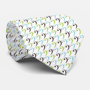 Cravate Motif Bass Clef