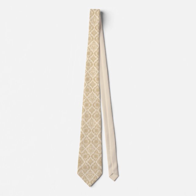 Cravate Motif beige (Devant)