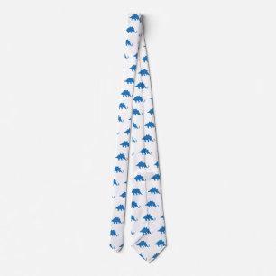 Cravate Motif bleu de dinosaure