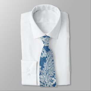Cravate Motif Blue Boho Lace Paisley