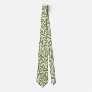Cravate Motif botanique floral vert de William Morris