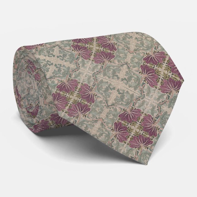 Cravate Motif botanique - William Morris (Roulé)