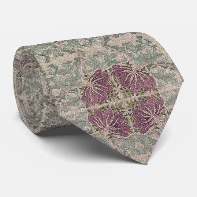 Cravate Motif botanique - William Morris (Roulé)