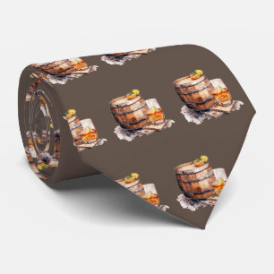 Cravate motif bourbon cool carrelé