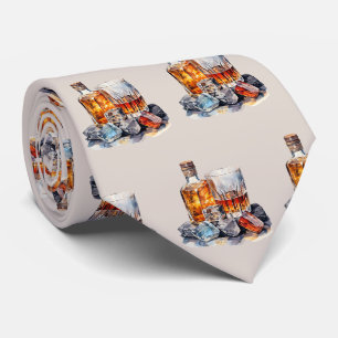 Cravate motif bourbon cool carrelé