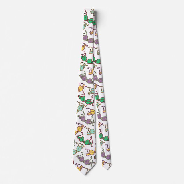 Cravate Motif Bra multicolore (Devant)