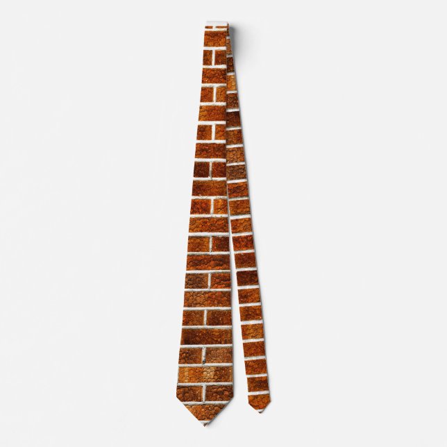 Cravate Motif Brique (Devant)