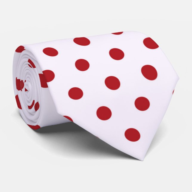 Cravate motif carrelé cool blanc pois carrelé (Roulé)