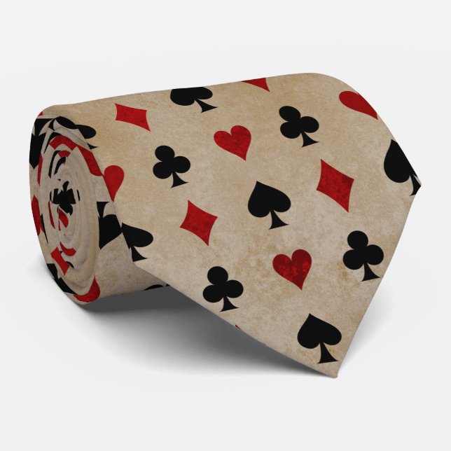 cravate motif carrelé de casino mignon (Roulé)
