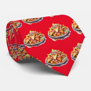 Cravate Motif carrelé en nacho