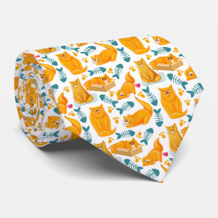 Cravate Motif chat mignon et amusant