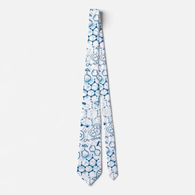 Cravate Motif chimique de l'école (Devant)