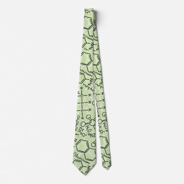 Cravate Motif chimique de l'école (Devant)