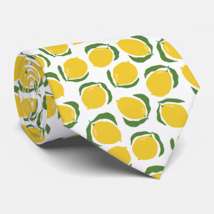 Cravate Motif Citron d'agrumes