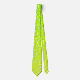 Cravate motif citron vert frais d'été