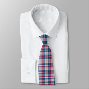 Cravate Motif classique rouge et bleu