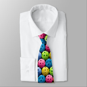 Cravate Motif coloré de Pickleball