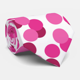 Cravate motif cool du parti confetti rose
