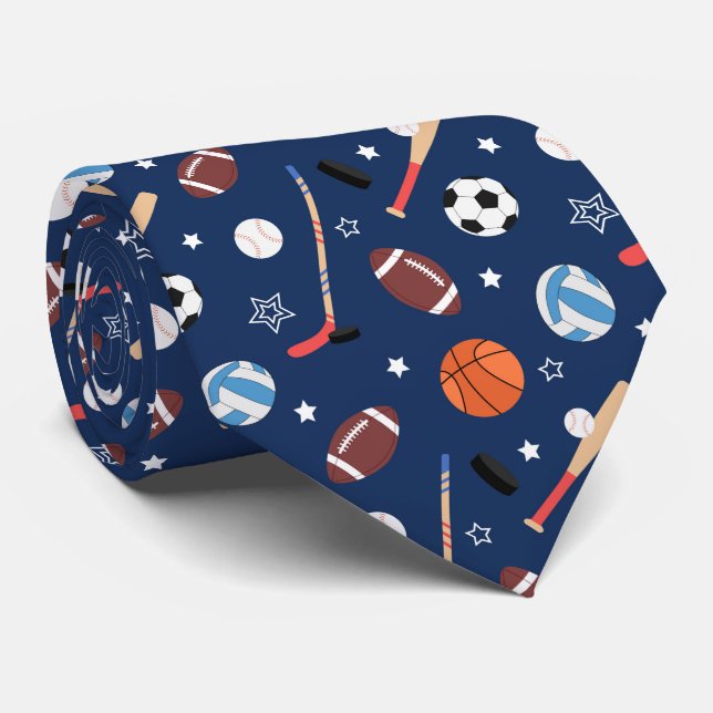 Cravate motif cool mixte sportif (Roulé)