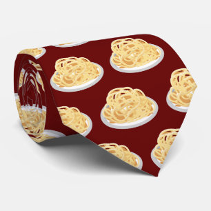 Cravate motif cool spaghetti carrelé