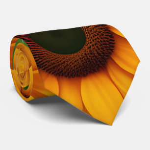 Cravate Motif couleur Sunflower Farm 3D
