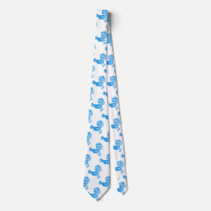 Cravate Motif croisé Blue Roosters