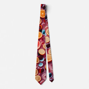 Cravate Motif d'aquarelle Campari Soda Juice