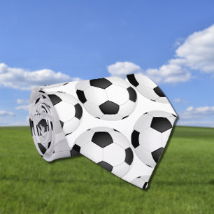 Cravate motif de balle de football graphique
