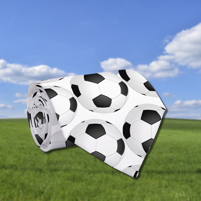 Cravate motif de balle de football graphique (Créateur téléchargé)