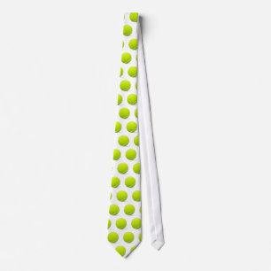 Cravate motif de balle de tennis