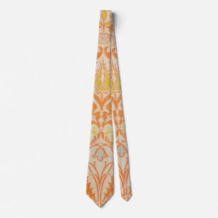 Cravate Motif de branche dorée de William Morris, art vint
