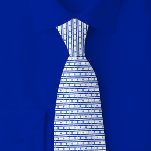 Cravate Motif de brique du drapeau d'Israël