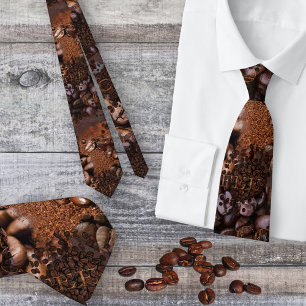 Cravate Motif de café artistique