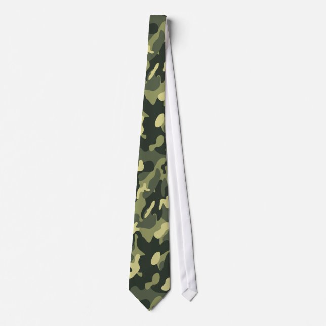 Cravate Motif de camouflage militaire (Devant)