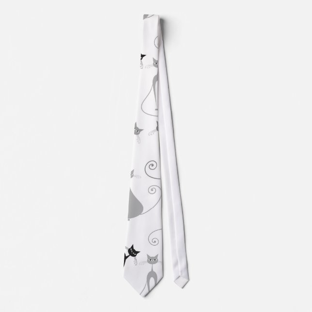 Cravate Motif de chat de Kitty (Devant)