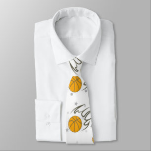 Cravate Motif de chauffage de basket-ball
