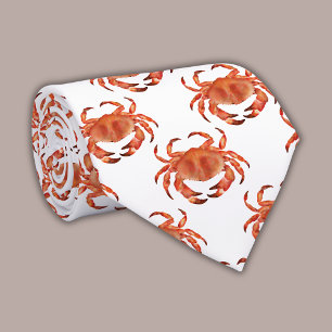 Cravate Motif de crabe côtier