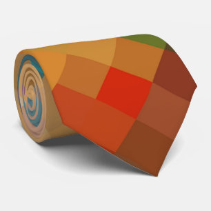 Cravate Motif de diamant géométrique moderne coloré #19