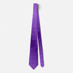 Cravate Motif de disque 02.Gris BPurple BG