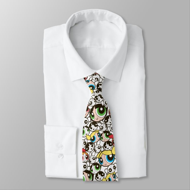 Cravate Motif de face pour les filles Powerpuff (Attaché)