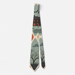 Cravate Motif de fantôme sombre