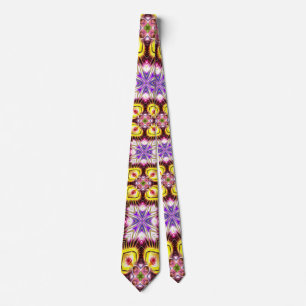 Cravate Motif de fleurs de passion
