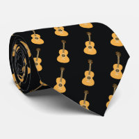 Motif de guitare acoustique marron Instrument de m